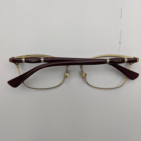 🕶️ Vogue VO3987-B 987 Burgundy Cat Eye Eyeglasses 52/16-135 / JLE242 🕶️ - Picture 2 of 8